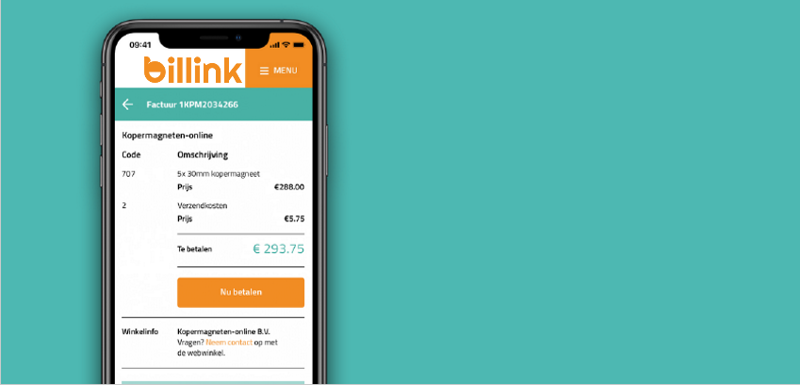 Gratis een Buckaroo Account - Billink accepteren binnen uw Webshop