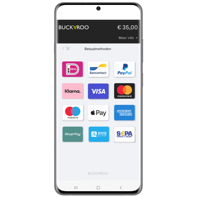 Arrange all payments and payment options within Plaza, your personal page from Buckaroo
