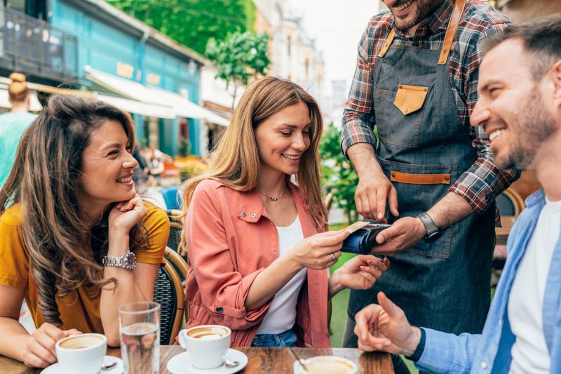 Mobiles Zahlungsterminal für die Gastronomie-Branche