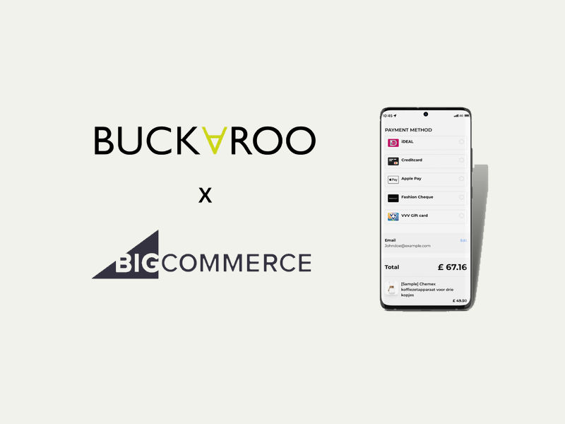 Recevoir des paiements BigCommerce Webshop | Buckaroo
