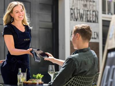 Pinautomaat voor horeca - terras